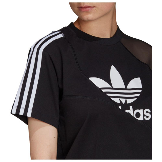 Adidas Γυναικεία κοντομάνικη μπλούζα Adicolor Split Trefoil